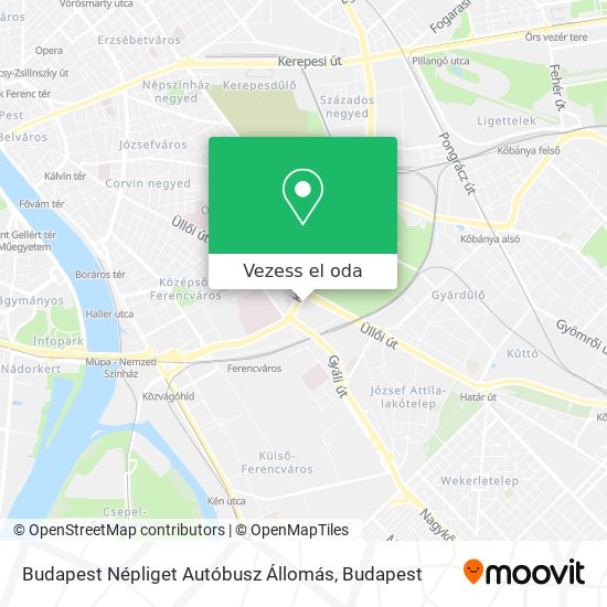 Budapest Népliget Autóbusz Állomás térkép
