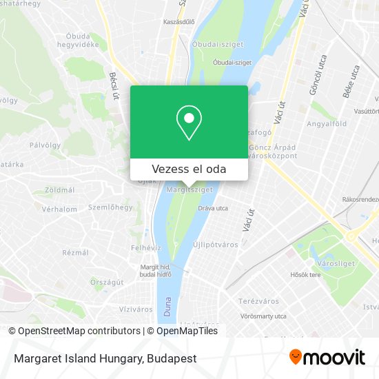 Margaret Island Hungary térkép