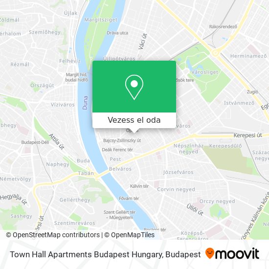Town Hall Apartments Budapest Hungary térkép