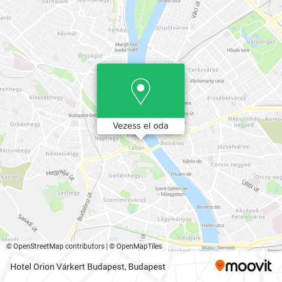 Hotel Orion Várkert Budapest térkép