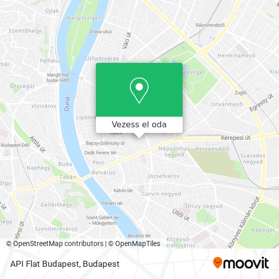 API Flat Budapest térkép