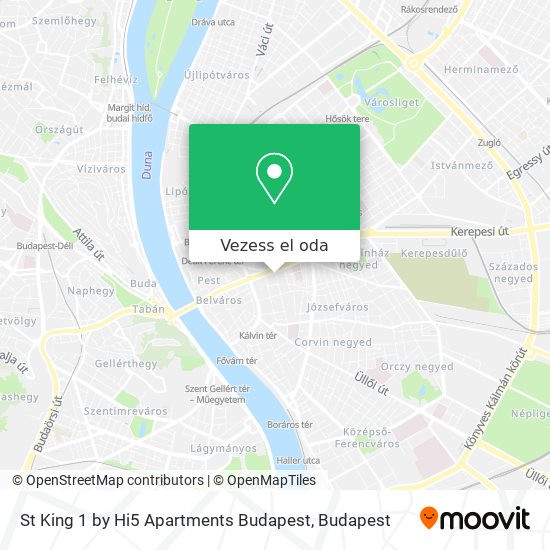 St King 1 by Hi5 Apartments Budapest térkép