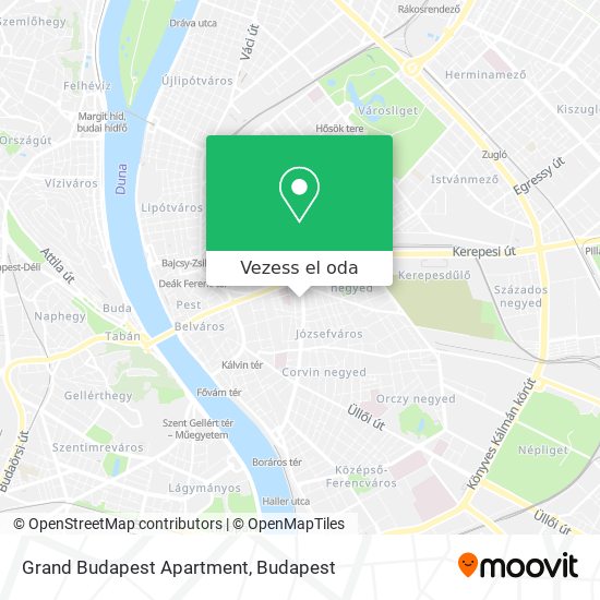 Grand Budapest Apartment térkép
