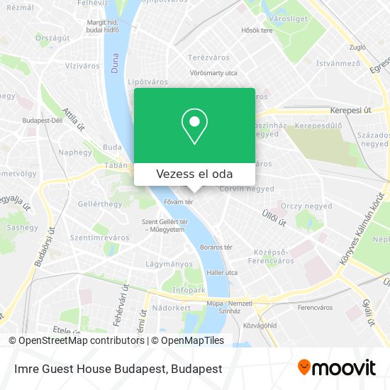 Imre Guest House Budapest térkép