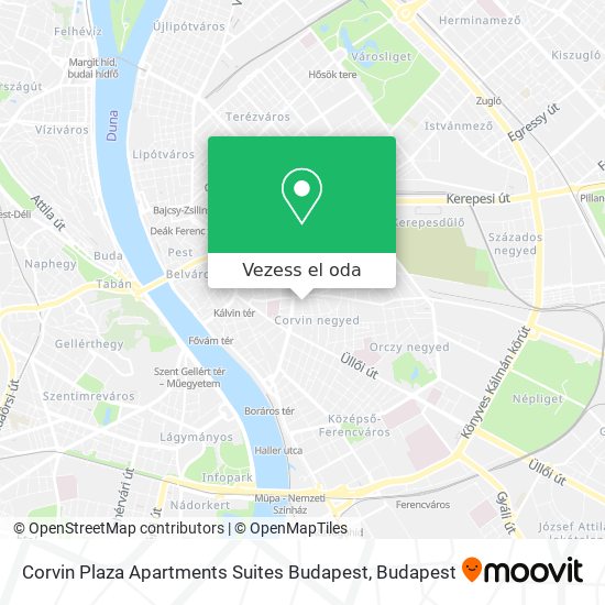 Corvin Plaza Apartments Suites Budapest térkép