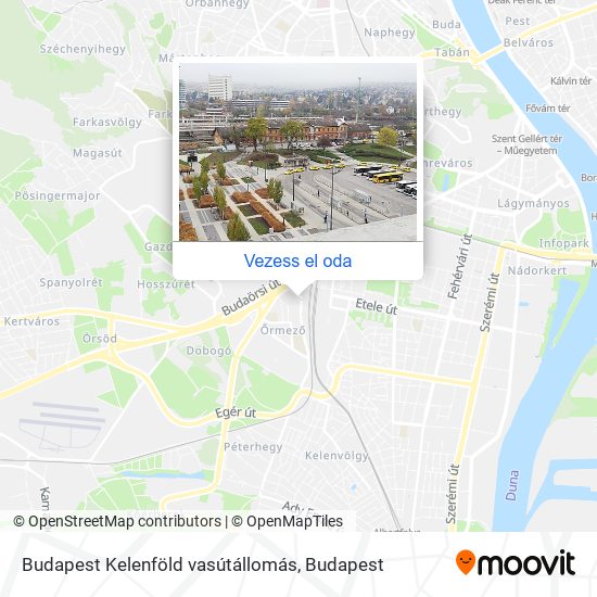 Budapest Kelenföld vasútállomás térkép