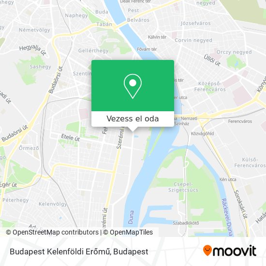 Budapest Kelenföldi Erőmű térkép