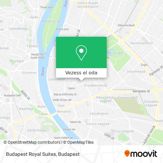 Budapest Royal Suites térkép