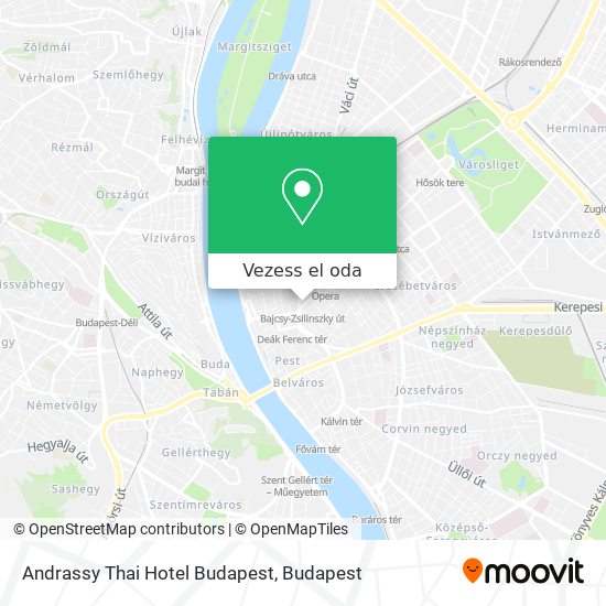 Andrassy Thai Hotel Budapest térkép