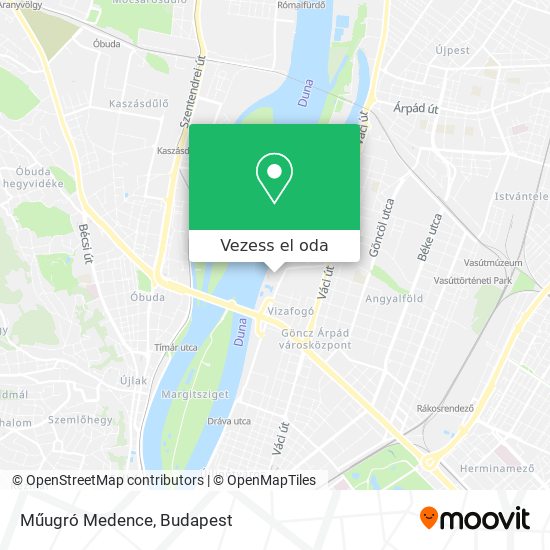 Műugró Medence térkép