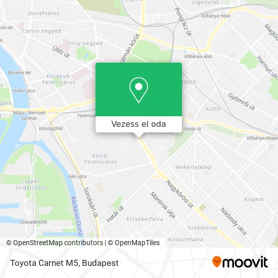 Toyota Carnet M5 térkép