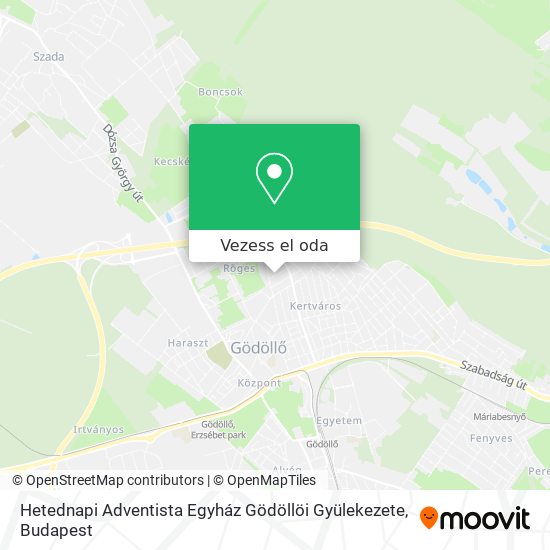 Hetednapi Adventista Egyház Gödöllöi Gyülekezete térkép