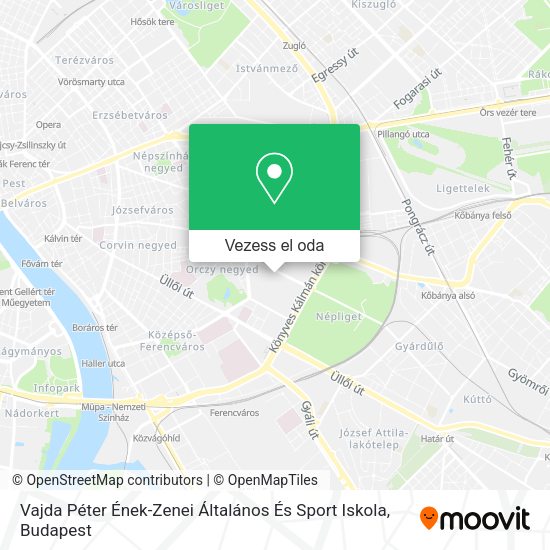 Vajda Péter Ének-Zenei Általános És Sport Iskola térkép