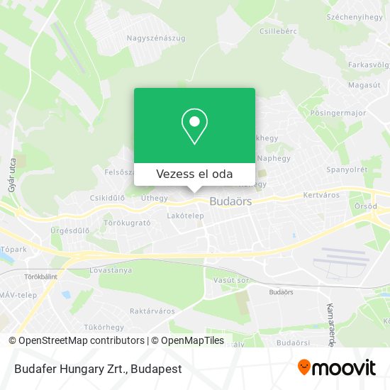 Budafer Hungary Zrt. térkép