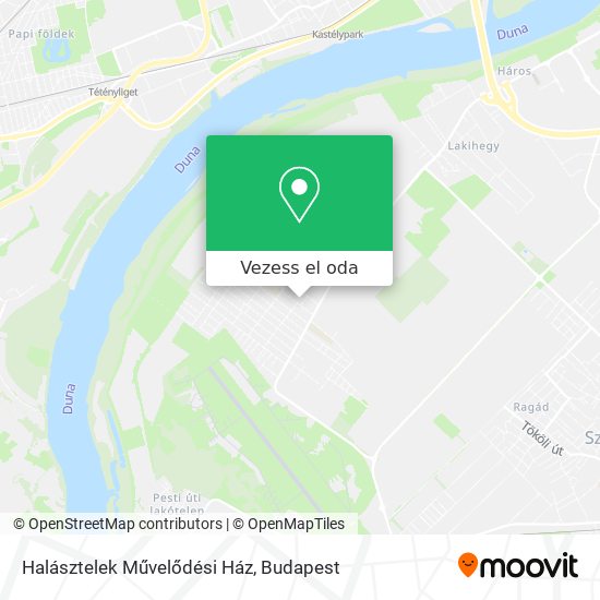 Halásztelek Művelődési Ház térkép