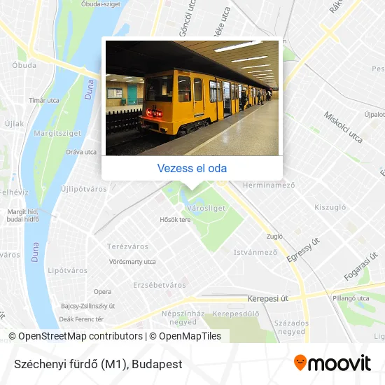 Széchenyi fürdő (M1) térkép