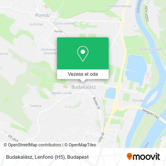 Budakalász, Lenfonó (H5) térkép