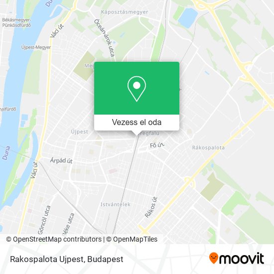 Rakospalota Ujpest térkép
