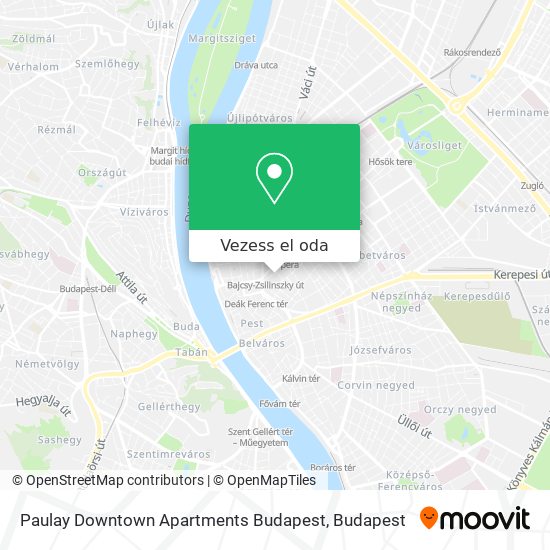 Paulay Downtown Apartments Budapest térkép
