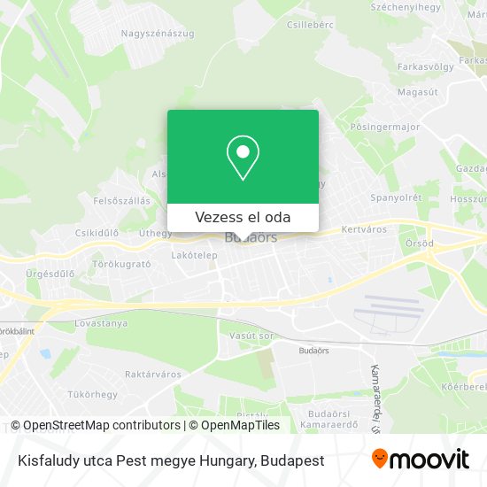 Kisfaludy utca Pest megye Hungary térkép
