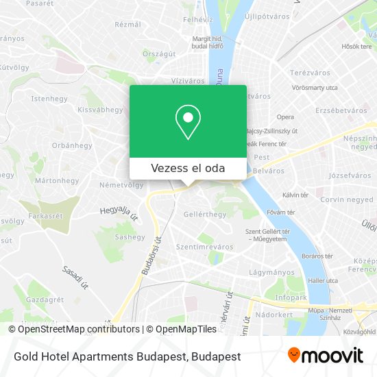 Gold Hotel Apartments Budapest térkép