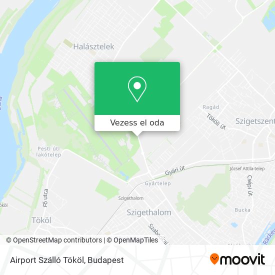 Airport Szálló Tököl térkép