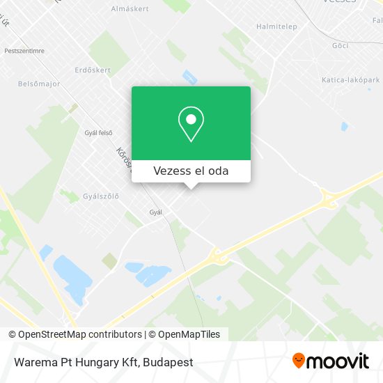 Warema Pt Hungary Kft térkép