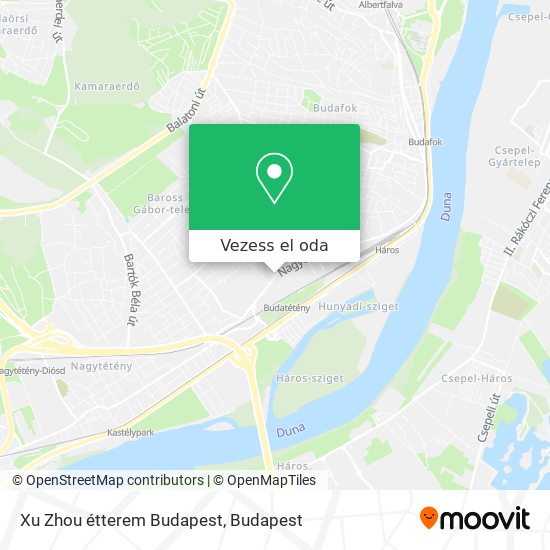 Xu Zhou étterem Budapest térkép