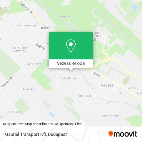 Gabriel Transport Kft térkép