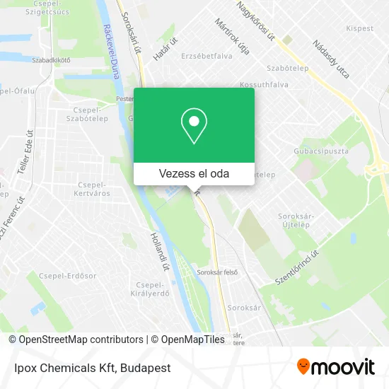 Ipox Chemicals Kft térkép