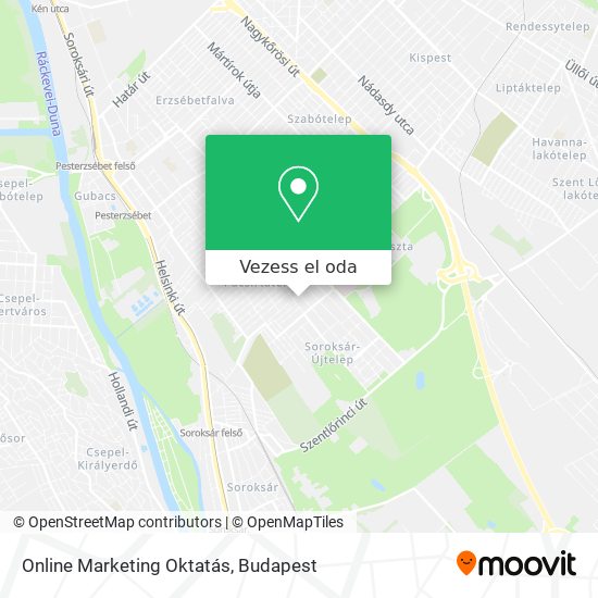 Online Marketing Oktatás térkép