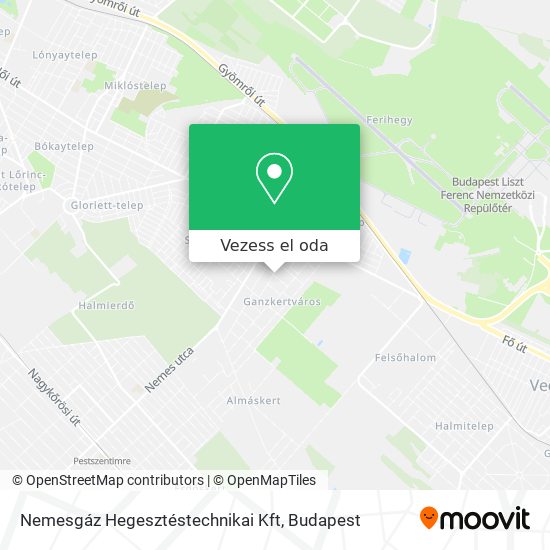 Nemesgáz Hegesztéstechnikai Kft térkép