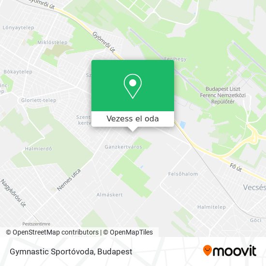 Gymnastic Sportóvoda térkép