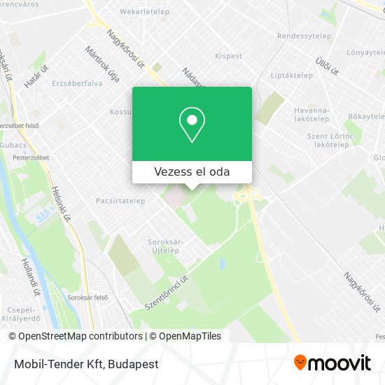 Mobil-Tender Kft térkép
