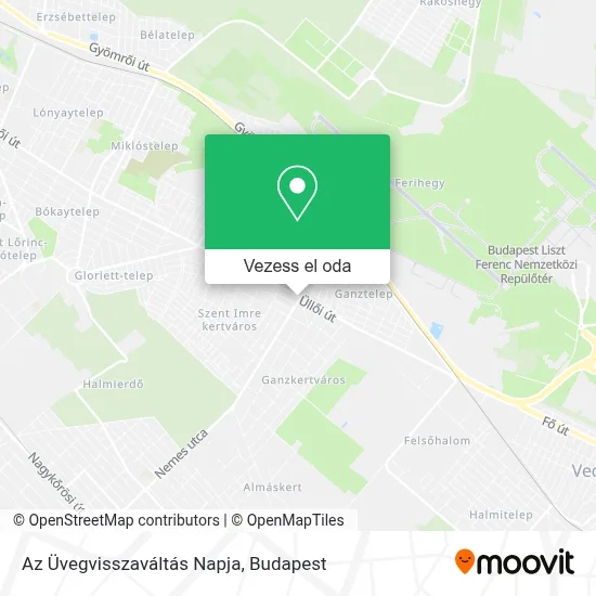 Az Üvegvisszaváltás Napja térkép