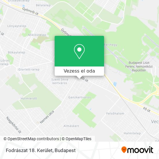 Fodrászat 18. Kerület térkép