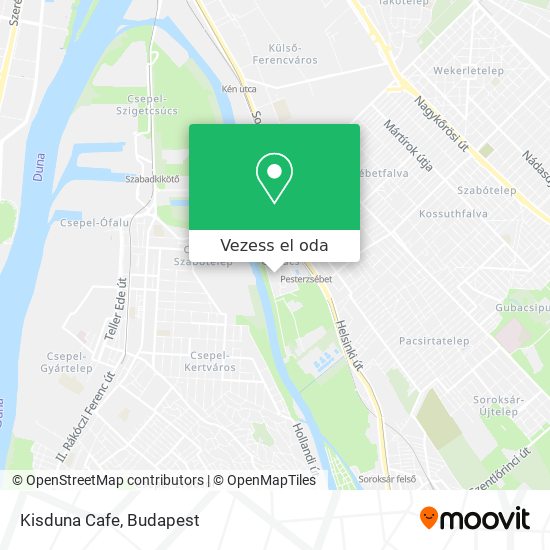 Kisduna Cafe térkép