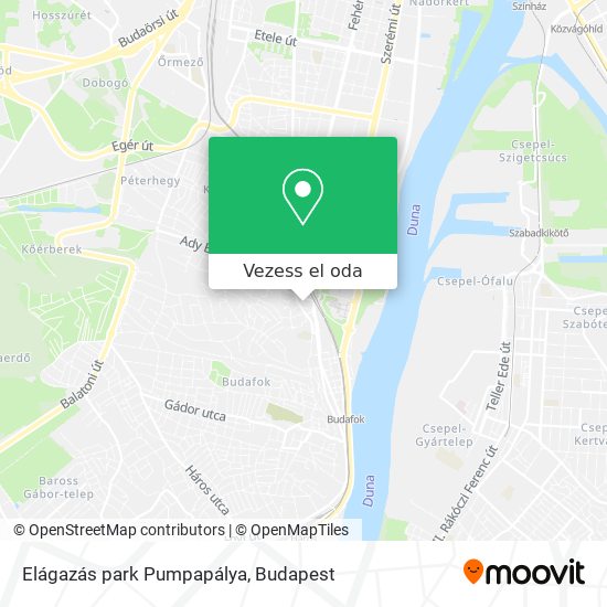 Elágazás park Pumpapálya térkép