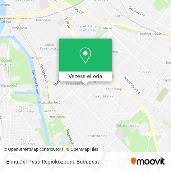 Elmü Dél-Pesti Régióközpont térkép