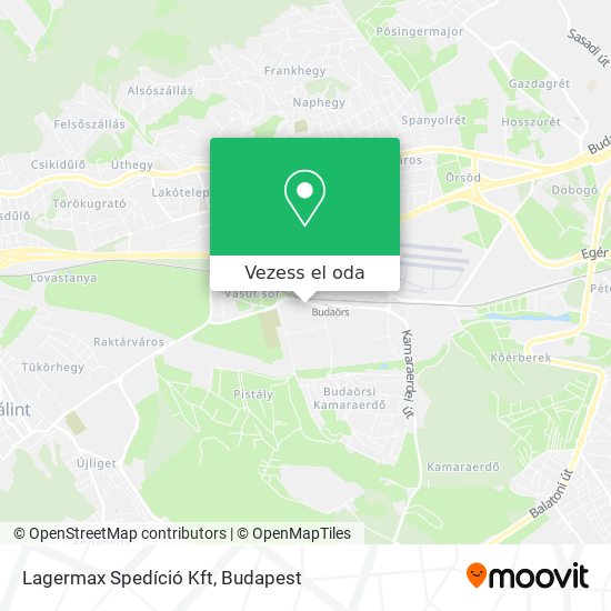 Lagermax Spedíció Kft térkép