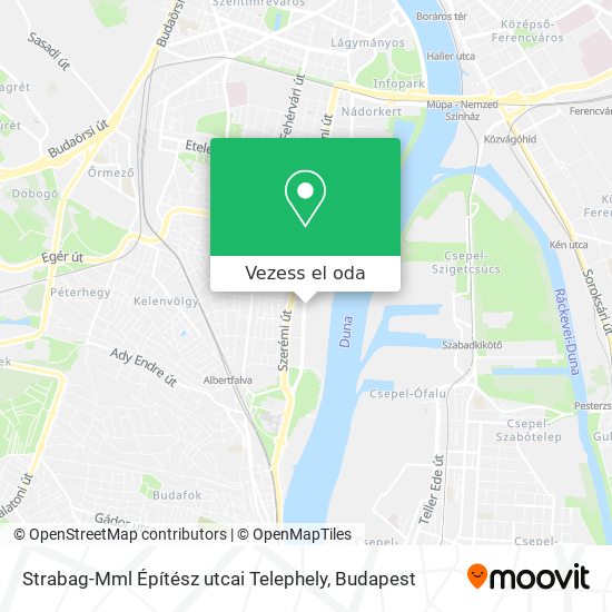 Strabag-Mml Építész utcai Telephely térkép
