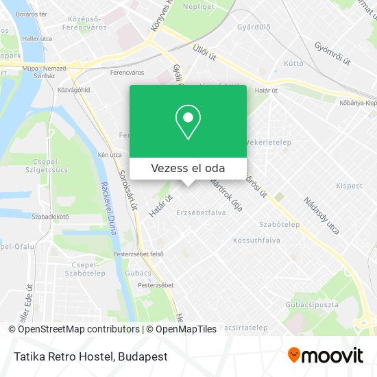 Tatika Retro Hostel térkép