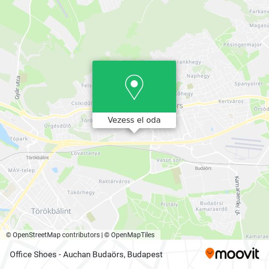 Office Shoes - Auchan Budaörs térkép
