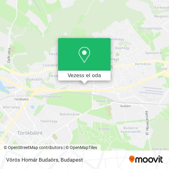 Vörös Homár Budaörs térkép