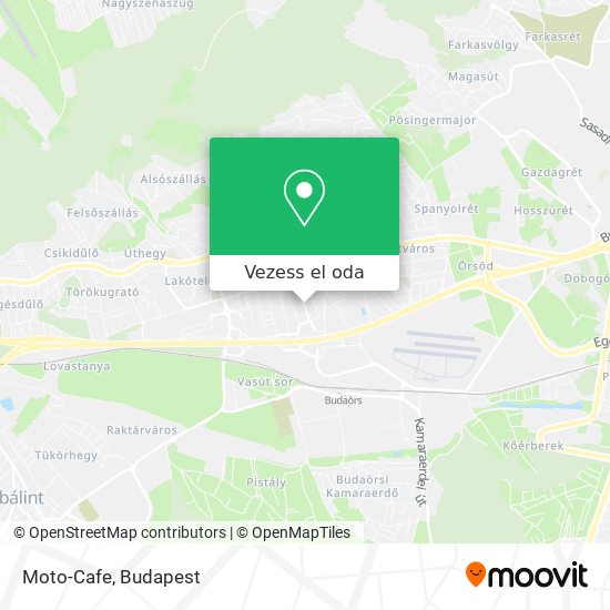 Moto-Cafe térkép