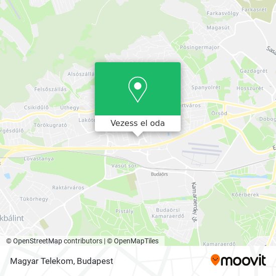 Magyar Telekom térkép