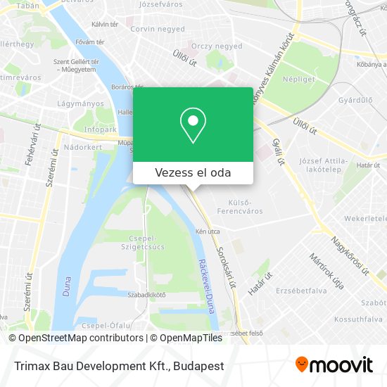 Trimax Bau Development Kft. térkép