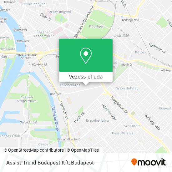 Assist-Trend Budapest Kft térkép