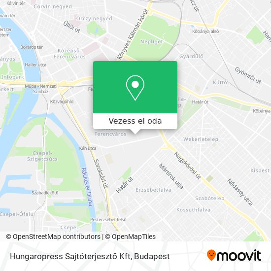 Hungaropress Sajtóterjesztő Kft térkép