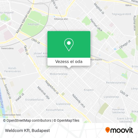 Weldcom Kft térkép